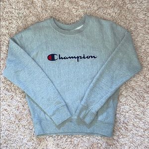 Light Grey Champion Crew Neck Sweatshirt